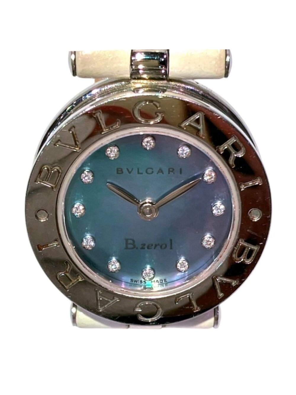 Bvlgari B.zero1 Watch SS Quartz Blue Shell Dial